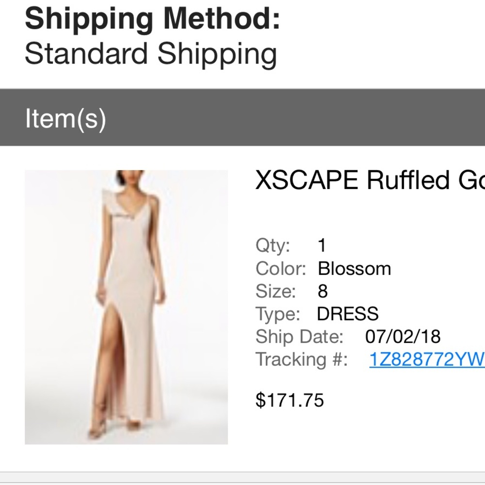 Xscape Ruffled Gown - Picture 4 of 5